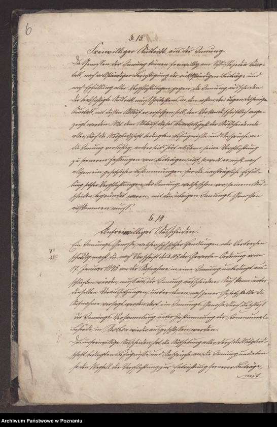 image.from.unit.number "Statut der Schmiede - Schlosser und Nagelschmiede-Innung zu Pleschen."