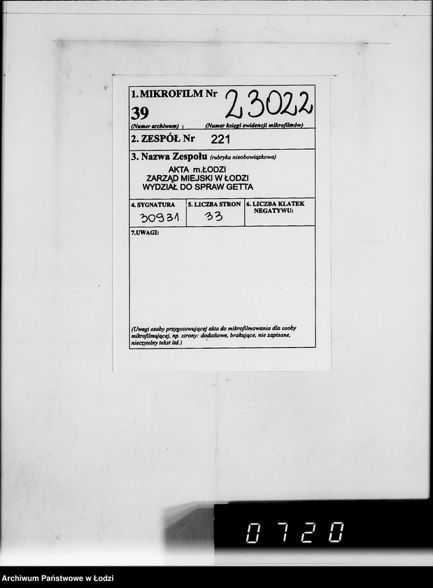 Obraz 2 z jednostki "Heeresbekleidungsamt Posen.Kriegsauftrag s.1/2"