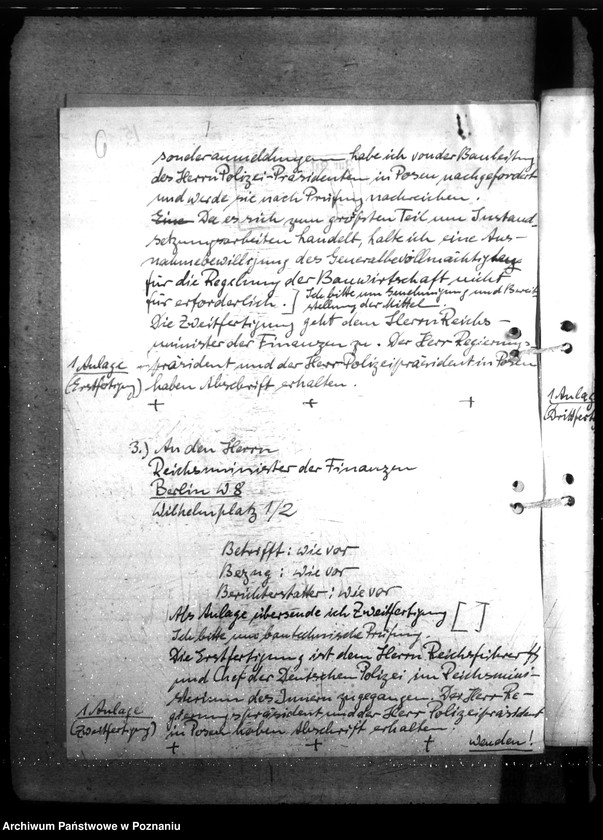 Obraz 10 z jednostki "Einrichtung von Wohlfahrtsräumen bei der staatlichen Polizeiverwaltung in Posen"