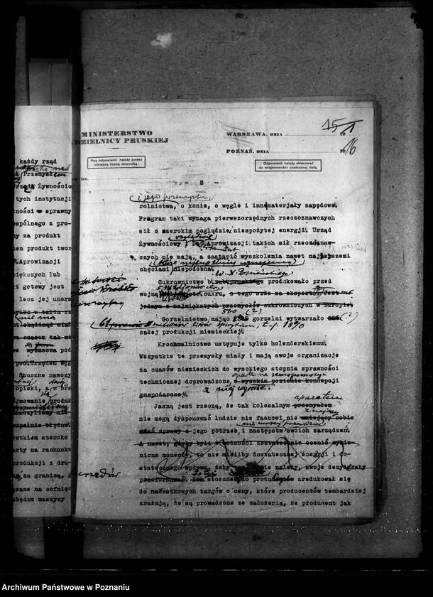 Obraz 20 z jednostki "Sprawy szczegółowo-administracyjne Zabezpieczenie uprawy rolnej - Korespondencja"