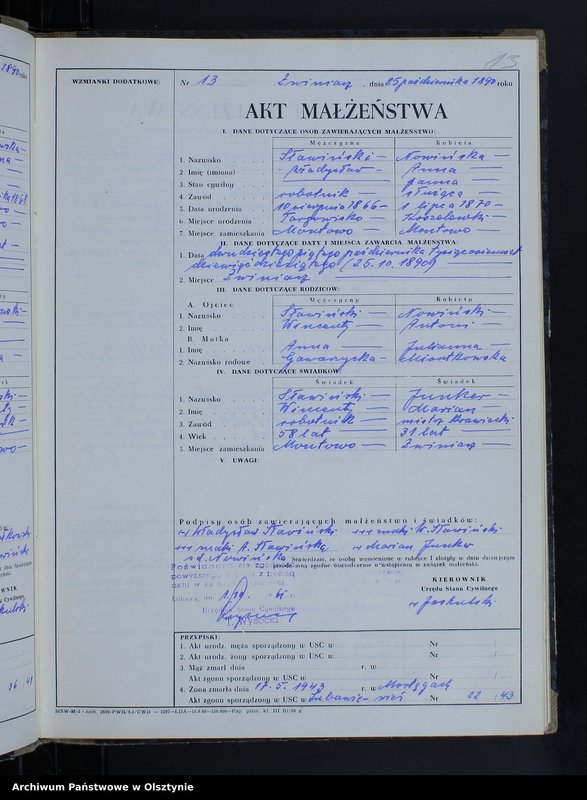 image.from.unit.number "Ksiega małżeństw Nr 1-14,1-16,1 - 13,1 - 15,1 - 17,1 - 17,2 - 10,1 - 9, 1 - 12 i 1 - 17 /przepisana w języku polskim z oryginału niemieckiego w dniach 1.10.-7.10.1961/"