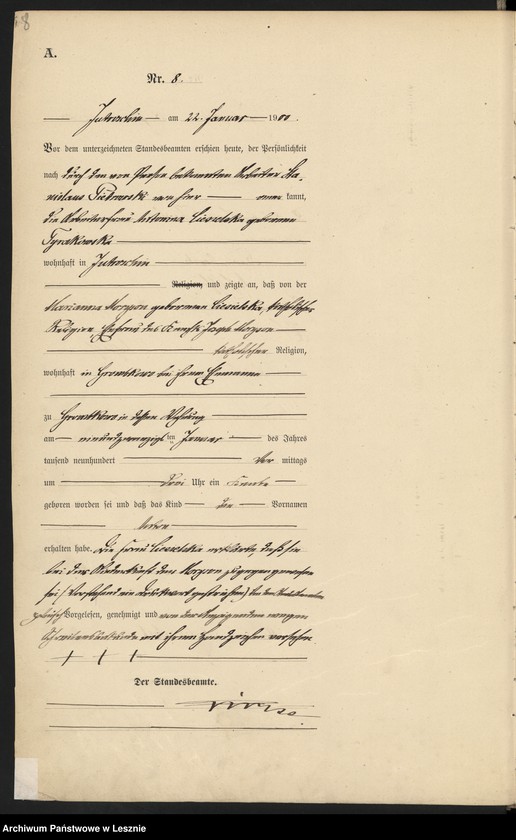 Obraz 11 z jednostki "[Księga urodzeń]"