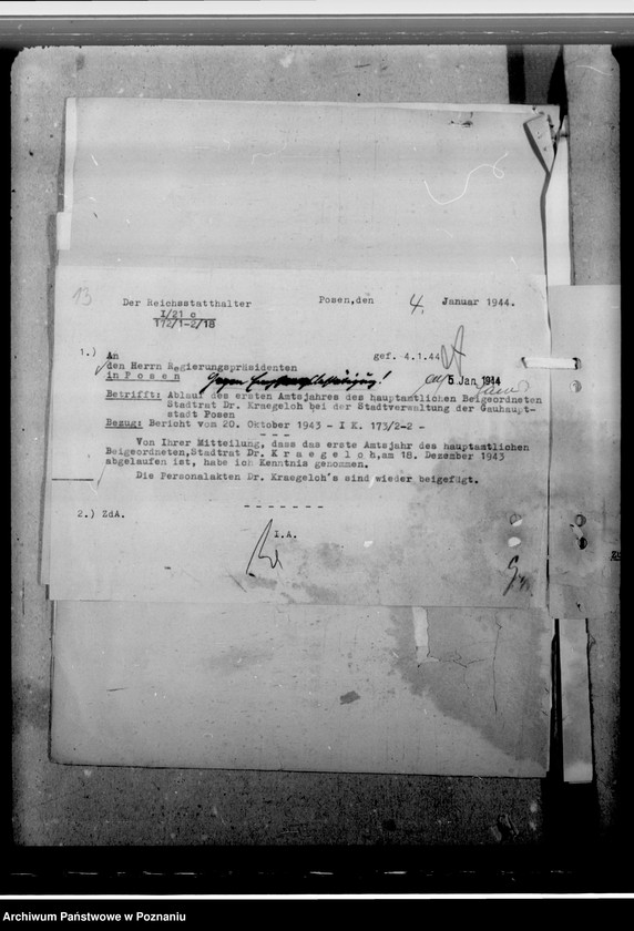 Obraz 17 z jednostki "Kraegeloh - rajca miejski w Łodzi"