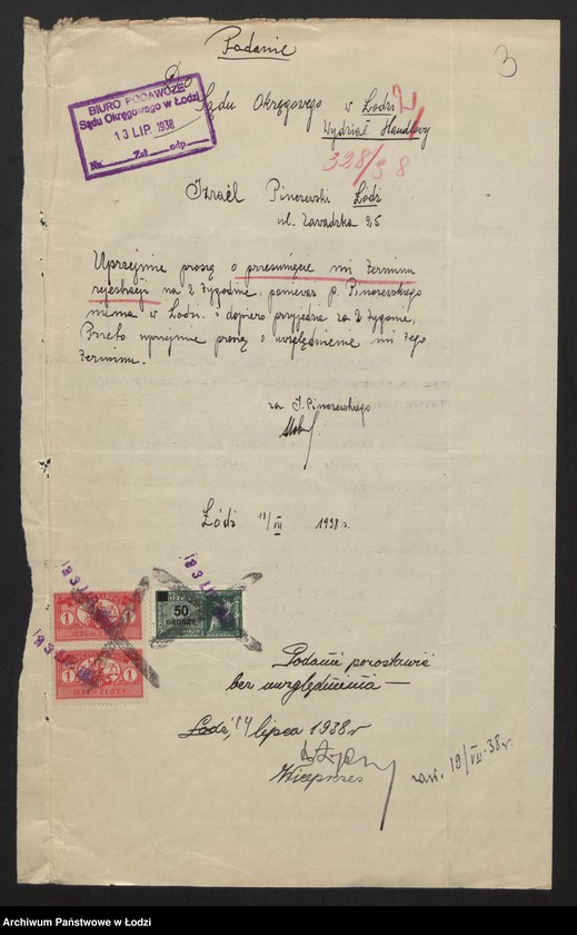 image.from.unit.number "Izrael Boruch Pinczewski, Abram Srul Sobel- sprzedaż wyrobów włókienniczych"