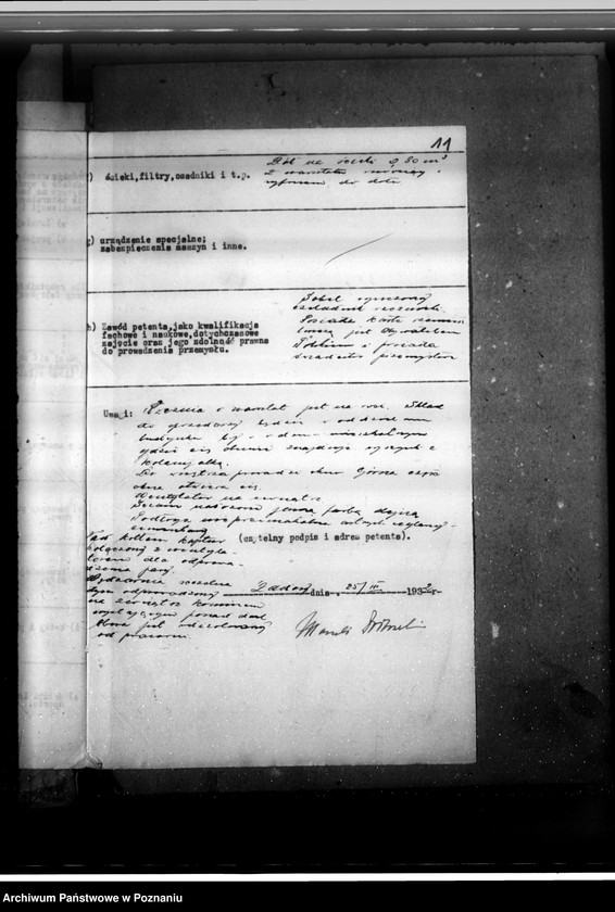 Obraz 15 z jednostki "Zatwierdzenie projektu zakładu przemysłowego nr 523 / rzeźni/ własność Marcelego Żółtowskiego w Zadorach /pow. kościański/"