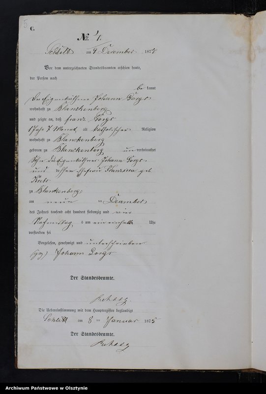 Obraz 7 z jednostki "Sterbe-Neben-Register Nr 1 - 6"