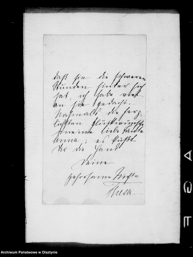 image.from.unit.number "/Therese Gfin Hahn- Kuchelmiss, spätere Gfin Bernsdorff auf Dreilützow mit der Grossichte Alette an ihre Tante Anna Gfin lehndorff geb. Hahn/"