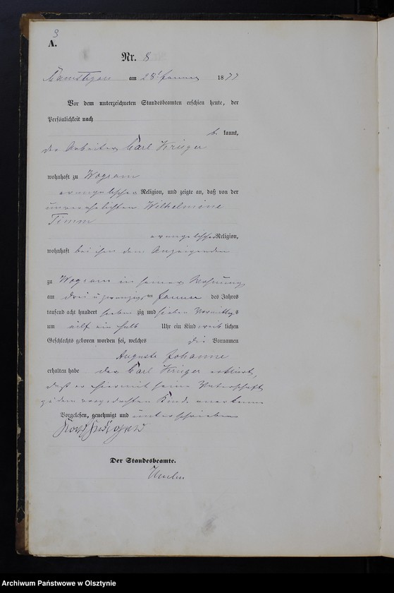 image.from.unit.number "Geburts-Haupt-Register Tom I,Nr 1 - 106"