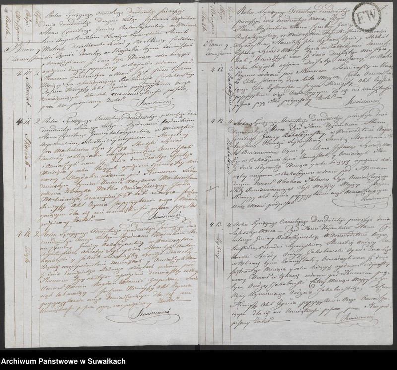 Obraz 7 z jednostki "Akta Zeszłych Gminy Bakałarzewskiey Na rok 1821-wszy"
