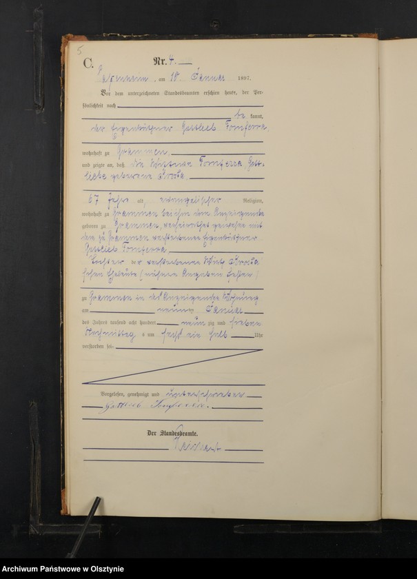 image.from.unit.number "Sterbe-Haupt-Register Nr 1 - 167"