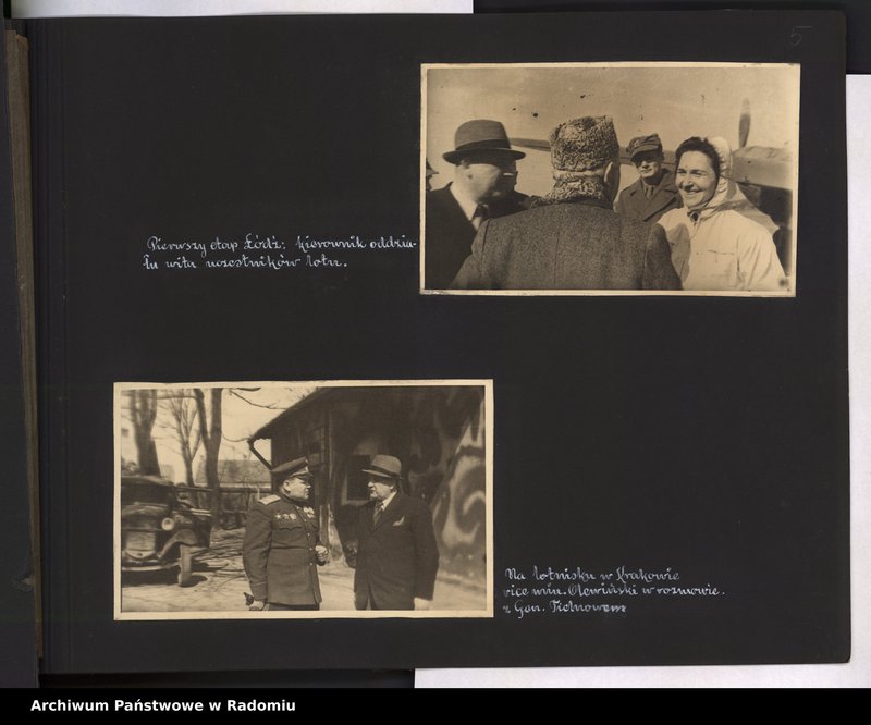 image.from.unit.number "[Album fotograficzny dokumentujący reaktywowanie krajowych połączeń lotniczych przez Polskie Linie Lotnicze "Lot"]"