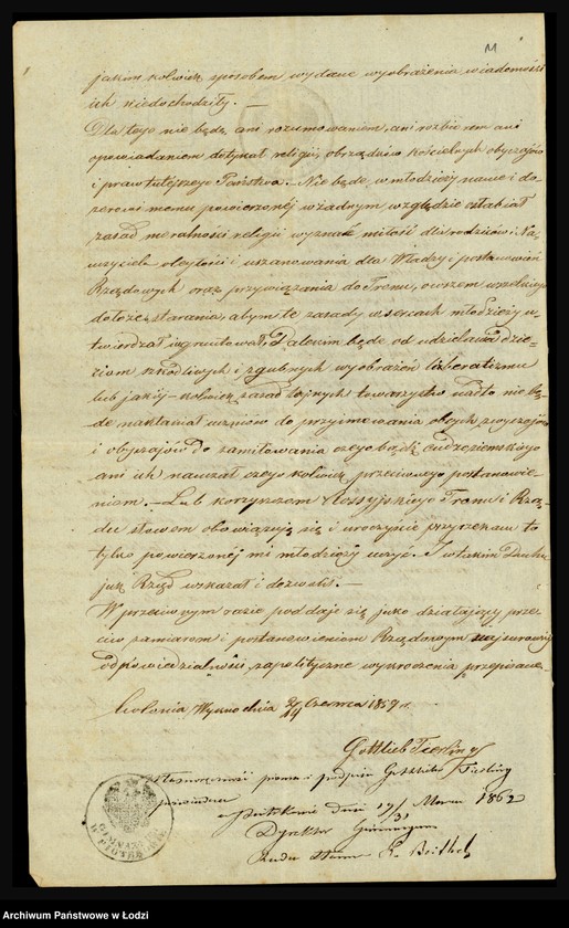 Obraz 13 z jednostki "O službe učitelja Gotliba Tirlinga"