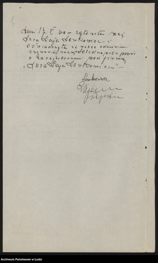 Obraz 7 z jednostki "Sura Łaja Lewkowicz- sprzedaż bielizny"