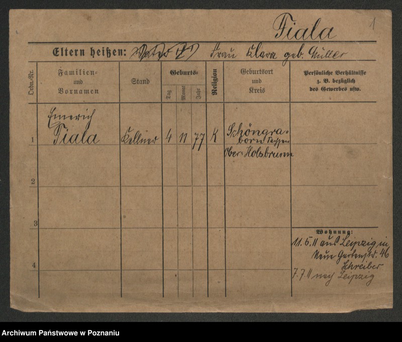 Obraz 3 z jednostki "Fiala - Ficzen (Fitschen)"