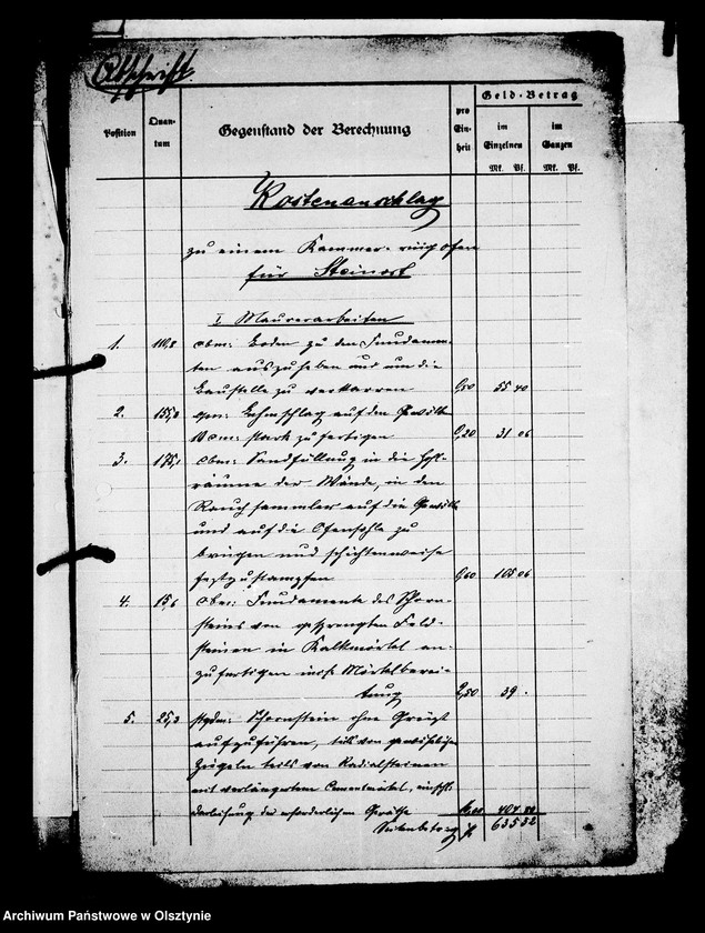 image.from.unit.number "/Akten betr. den Bau eines Kammer- Ring- Ofens auf der Ziegelei in Kl. Steinort/"