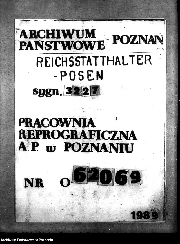 Obraz 1 z jednostki "Wohnungswesen. Wohnungsbeschaffung für beamten. Raumwirtschaftung"