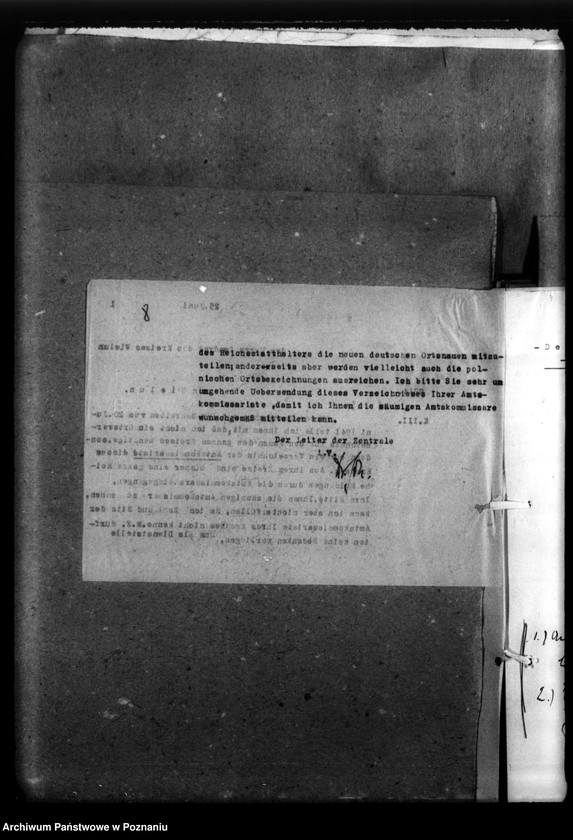 Obraz 12 z jednostki "Kreis Wielun (Wieluń). Korespondencja w sprawie miejscowych Niemców, którzy zginęli w 1939 roku"