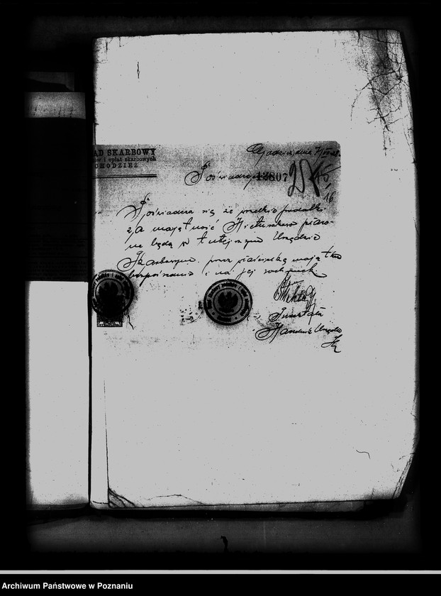 Obraz 19 z jednostki "/Majętność Nietuszkowo powiat chodzieski wyłączenie z art.. 4 i 5/ ustawy o wykonaniu reformy rolnej"