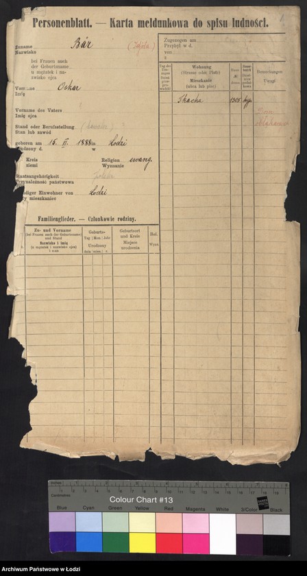 Obraz 3 z jednostki "[Spis ludności Łodzi] Ber - Behr"