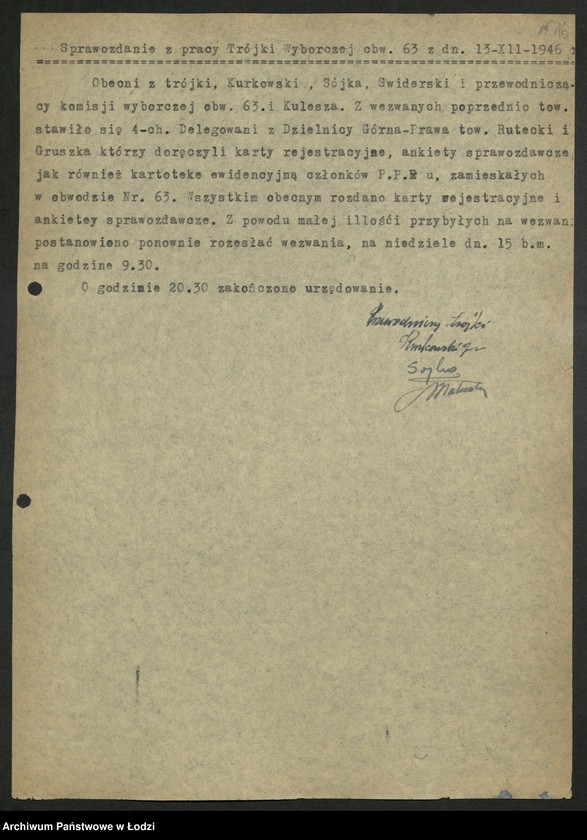 Obraz 17 z jednostki "Wybory do Sejmu Ustawodawczego; instrukcje, zarządzenia, okólniki, sprawozdania dotyczące kampanii wyborczej"