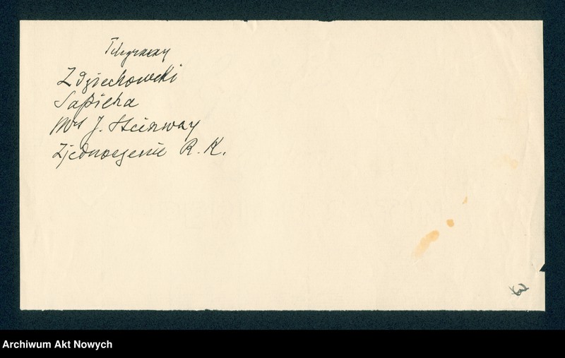 image.from.unit.number "Różne osoby - telegramy z życzeniami świątecznymi, imieninowymi, podziękowaniami; spis nazwisk adresatów"