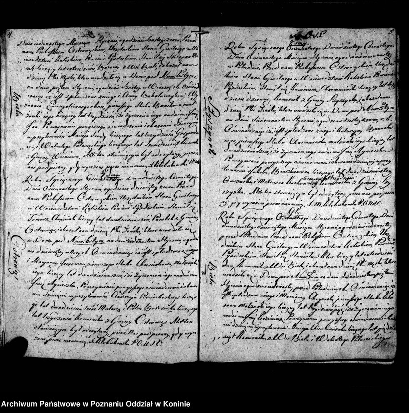 Obraz 5 z jednostki "Księga urodzonych, zmarłych, zaślubionych"