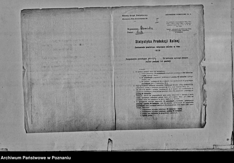 Obraz 7 z jednostki "Statystyka produkcji rolnej - zestawienie powiatowe - Środa"