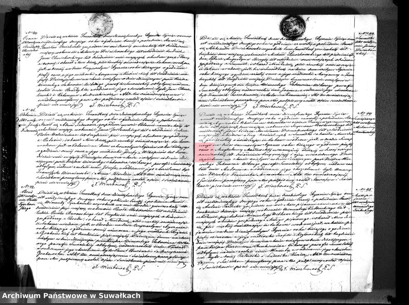 image.from.unit.number "Księga duplikat aktów urodzeń, małżeństw i zejścia parafii suwalskiej z roku 1862"