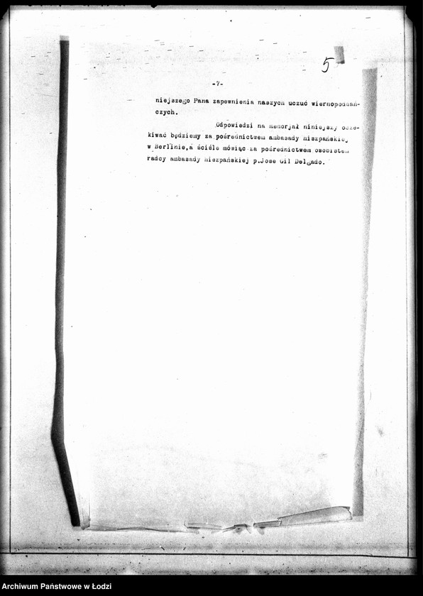 Obraz 8 z jednostki "[Pożyczka dla m. Łodzi - protokoły, memoriały, deklaracje]"