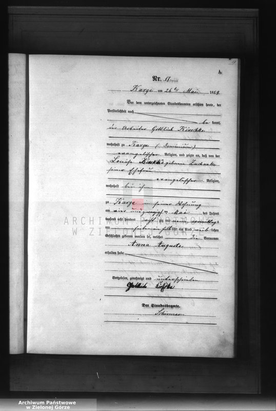 Obraz 20 z jednostki "[Księga aktów urodzenia]"