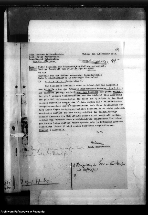 Obraz 19 z jednostki "Willi Kernchen aus Teichrode, Kreis Wollstein (Wolsztyn)"