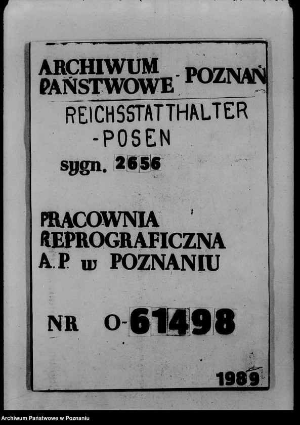 Obraz 1 z jednostki "Okólniki Bewirtschaftung von Tabakwaren"
