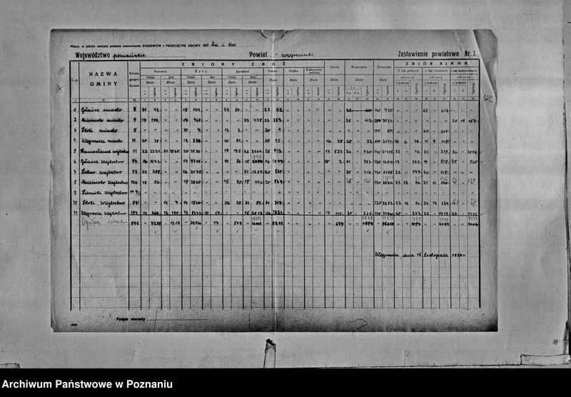 Obraz 12 z jednostki "/Statystyka produkcji rolnej - zestawienie powiatowe - Wągrowiec"