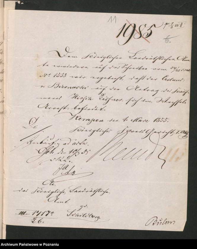 Obraz 14 z jednostki "A. betr. den polnischen Überläufer Franz Betka aus Trzcinica und Czeslaus von Biernacki aus Małkow"