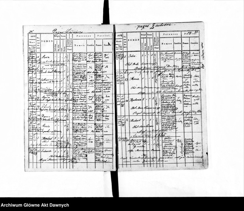 image.from.unit.number "Parafia: Gliniany. Dekanat: Gliniany. Księga metrykalna urodzeń, ślubów i zgonów dla wsi Zadwórze* i Bogdanówka*: Zadwórze - ur.: 1830-1887; śl.: 1855-1902; zg.: 1862-1896, Bogdanówka - ur.: 1833-1888; śl.: 1858, 1866-1869, 1871-1874, 1881, 1887-1888, 1890**; zg.: 1855-1890. Tom I."