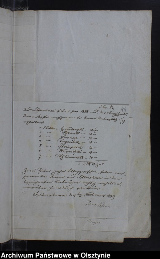 image.from.unit.number "Armen-Cassen Rechnung des Kirchspiels Kruklanken"