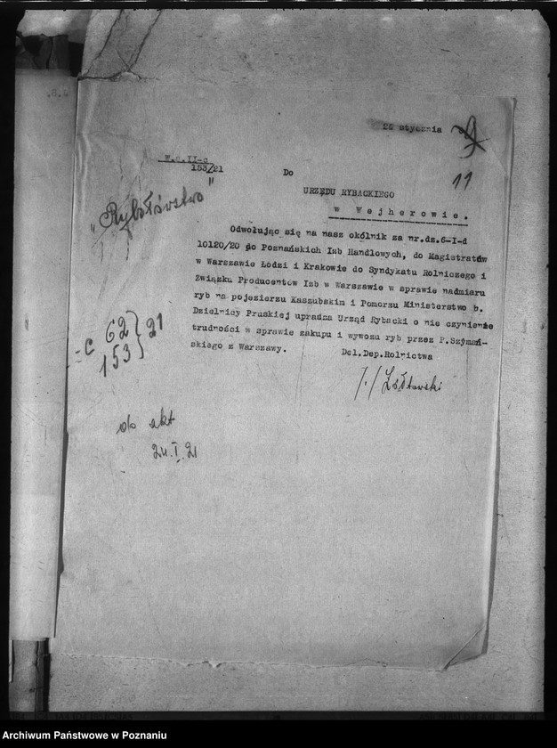 Obraz 16 z jednostki "Deleg. Departamentu Rolnictwa i D. Państw. Rybołówstwo"