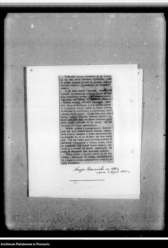 Obraz 15 z jednostki "Sprawozdania z działalności - wycinki z gazet"