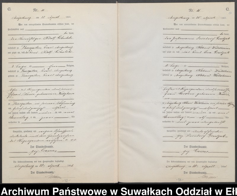 image.from.unit.number "Sterbe-Neben-Register des Preussischen Standes-Amtes Angerburg Kreis Angerburg"