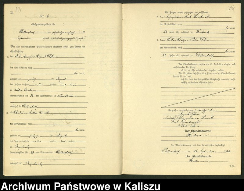 Obraz 9 z jednostki "[Księga małżeństw]"