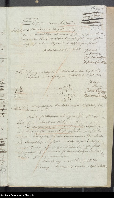 image.from.unit.number "Kobultensche Kirchen Rechnung über Einnahme und Ausgabe Geld"