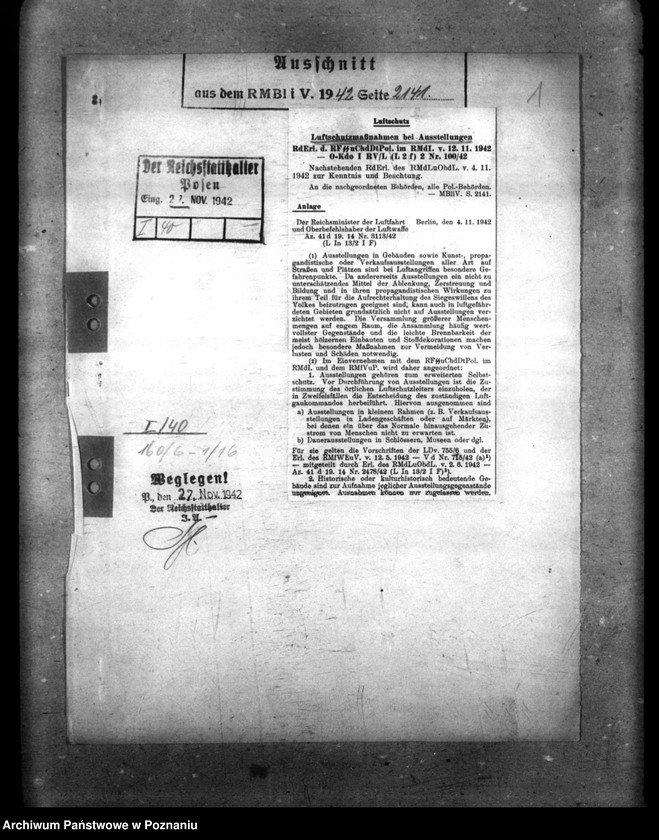 Obraz 5 z jednostki "Luftschutzmassnahmen bei Ausstellungen"