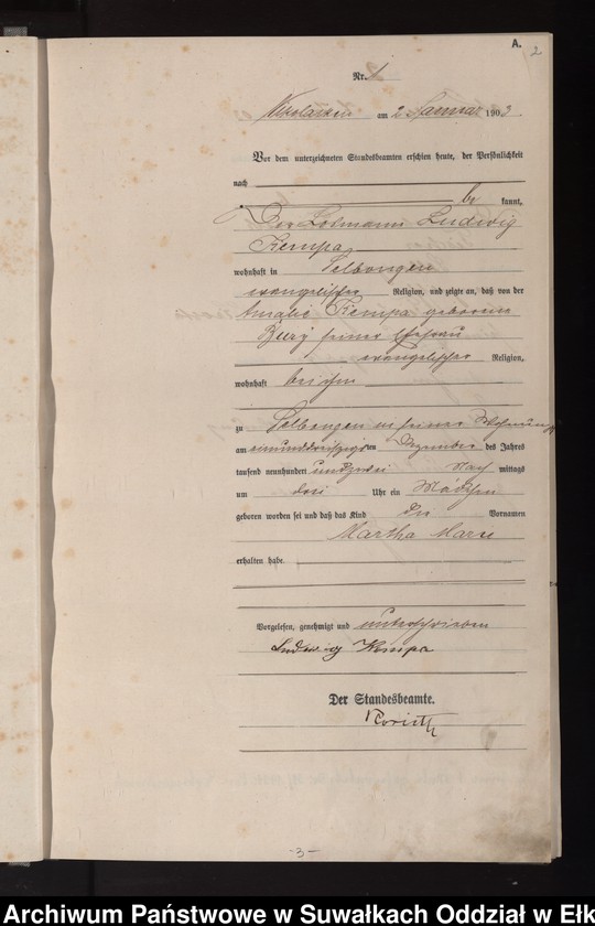 image.from.unit.number "Geburts-Haupt-Register des Königlichen Preussischen Standes-Amtes Nikolaiken Kreis Sensburg"
