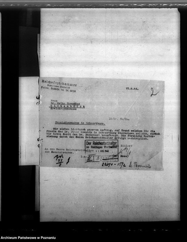 Obraz 6 z jednostki "Notdienstverpflichtung der Ärzte"