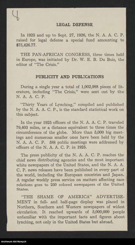 image.from.unit.number "National Association for the Advancement of Colored People (New York); Załączniki: prospekt; L.1"