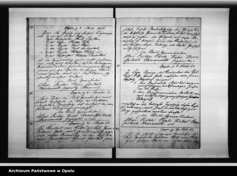 Obraz 17 z jednostki "Beschlussbuch der Stadtverordneten von Oppeln. Lit. D."