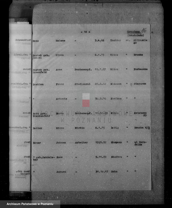 Obraz 20 z jednostki "Das Deutschtum in Polen - spisy Niemców w powiecie grudziądzkim"
