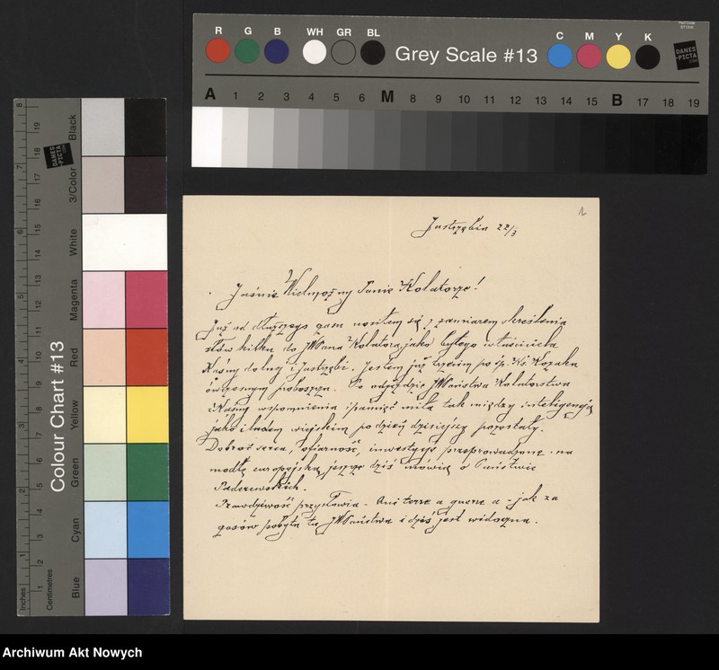 image.from.unit.number "Wolski Bartłomiej (ksiądz); Załączniki: a) "Memory for the generous nation of America..."; b) "Pamiątka dla ofiarnej Polonii Amerykańskiej..."; c) prospekt (3 egz.); L.13; brak s.29,36-37"