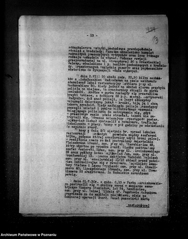 Obraz 17 z jednostki "Sprawozdania sytuacyjne tygodniowe za czas od 2 sierpnia do dnia 30 sierpnia 1930 r. /nr 40-43/"