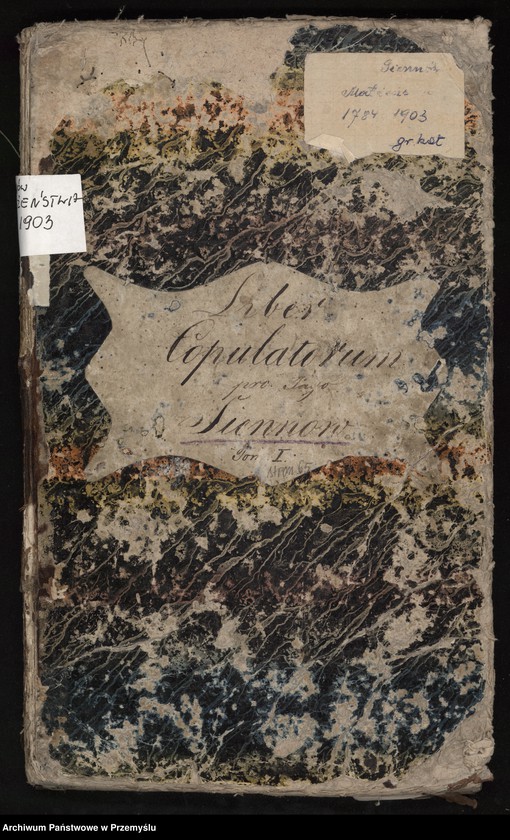 image.from.unit.number "Liber copulatorum pro pago Siennów, tom I"